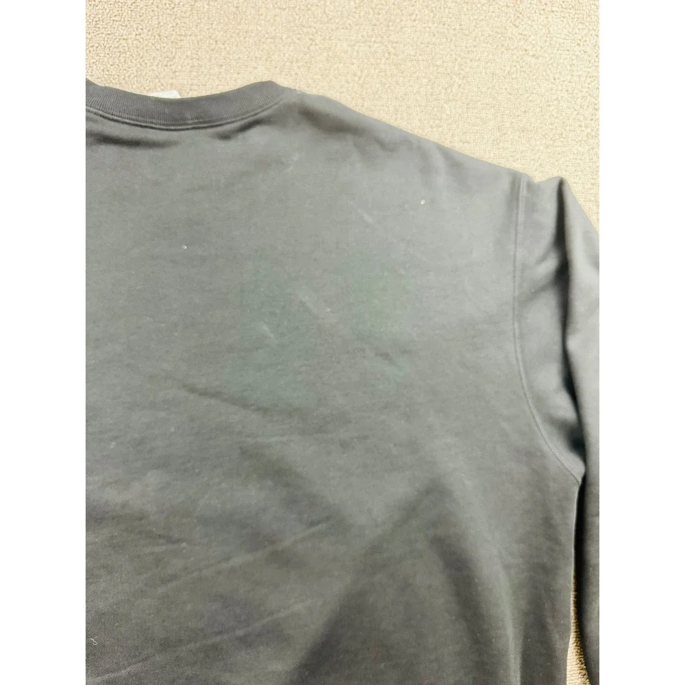 Nike Solo Swoosh Fleece Crew Sweatshirt Men XL Gray Heather Oversized Athleisure